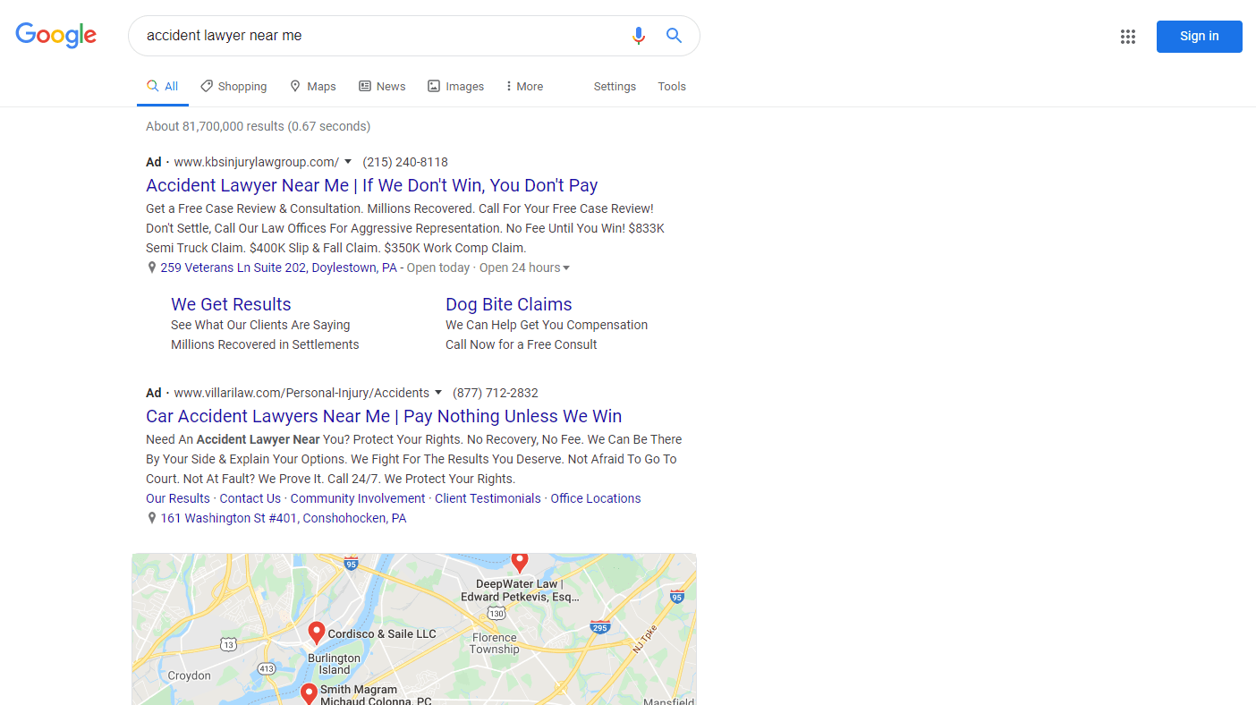 ppc ads for lawyer